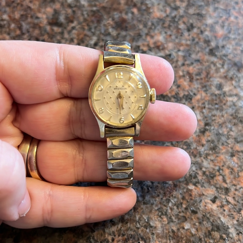 Vintage Westclox Ladies Watch with Bezel Stretch Bracelet
